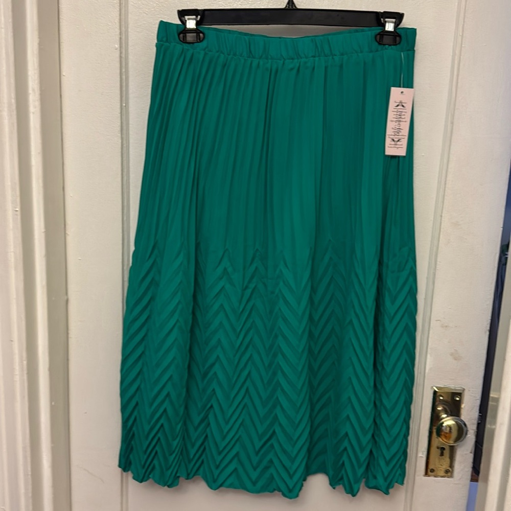 Nanette Lepore Green Midi Skirt